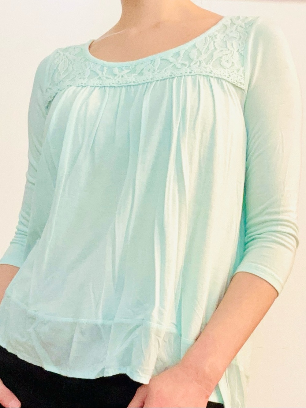 Lauren Conrad Half Sleeve Flowy Top